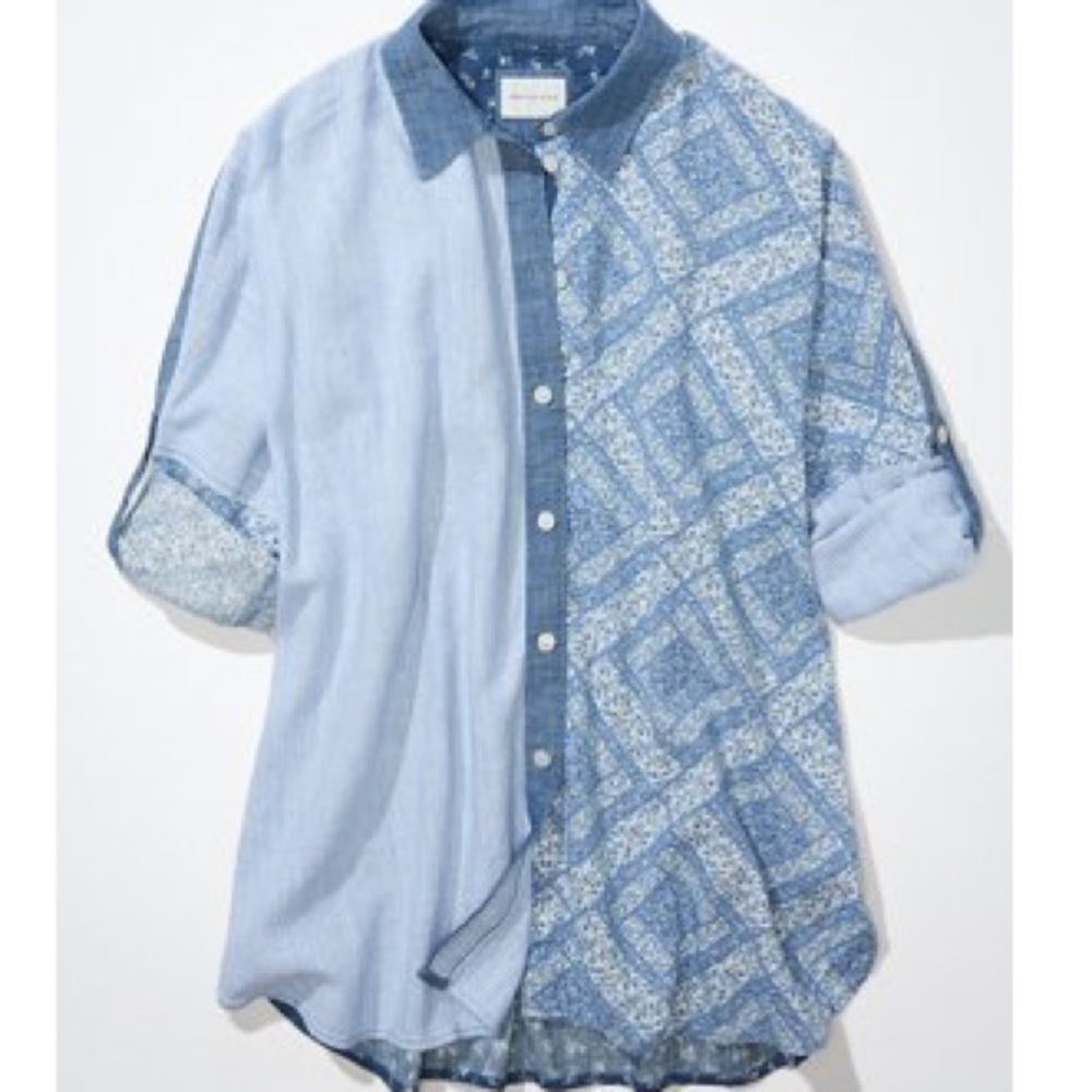 American eagle oversized beach shirt